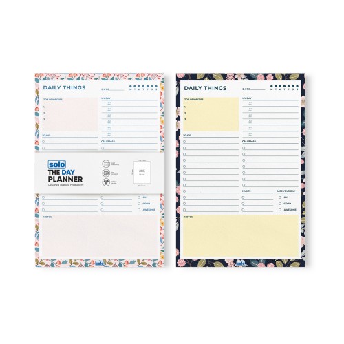 A5 Tear Off Daily Planner |A5| Comprehensive Daily To Do List | For Office, Home & School | 50 Sheets Per Pad, 80 GSM  (Pack of 2) | TOPA5D2